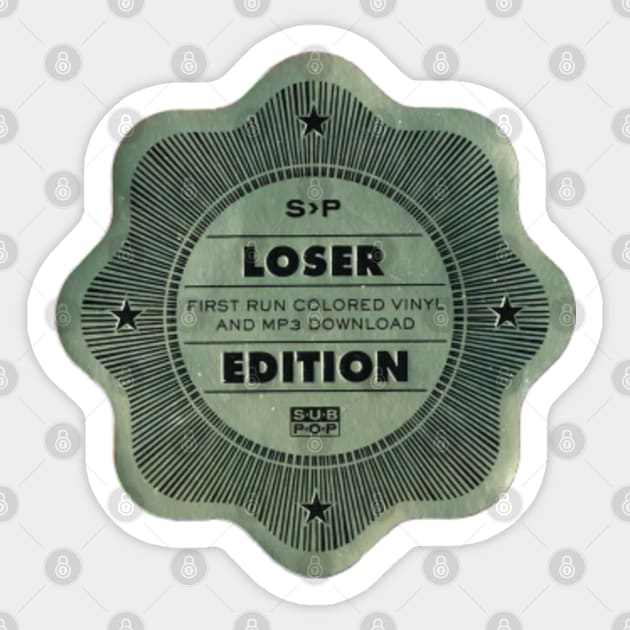 Sub Pop Records Loser Edition Platinum - Sub Pop - Sticker | TeePublic